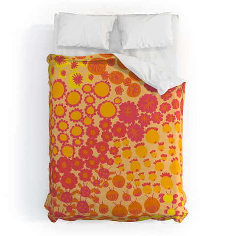 Gabriela Larios Alegra Orange Duvet Cover