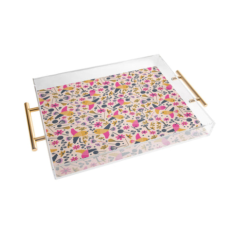 Gabriela Larios Birds and Leaves Acrylic Tray
