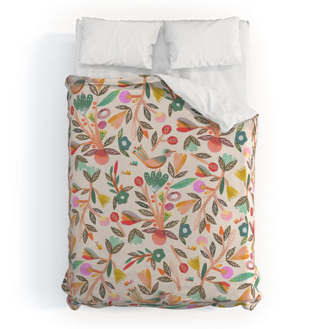 Gabriela Larios Birdsong Duvet Cover