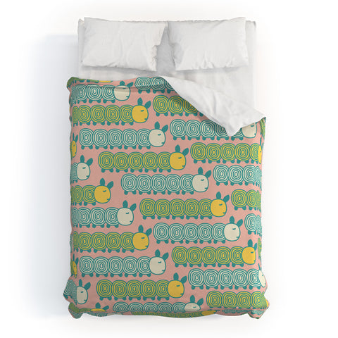Gabriela Larios Caterpillars Duvet Cover
