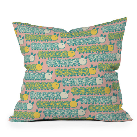 Gabriela Larios Caterpillars Outdoor Throw Pillow