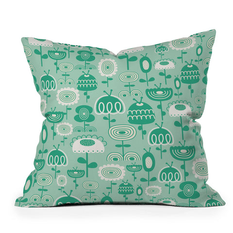 Gabriela Larios Flowers Garden Outdoor Throw Pillow