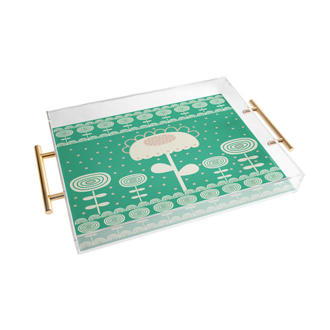 Gabriela Larios Main Garden 1 Acrylic Tray