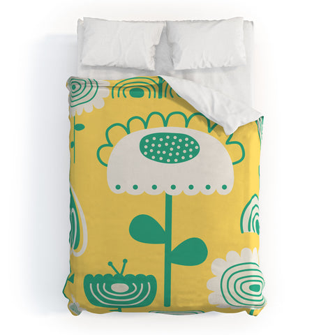 Gabriela Larios Sunny Garden Duvet Cover