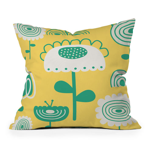 Gabriela Larios Sunny Garden Outdoor Throw Pillow