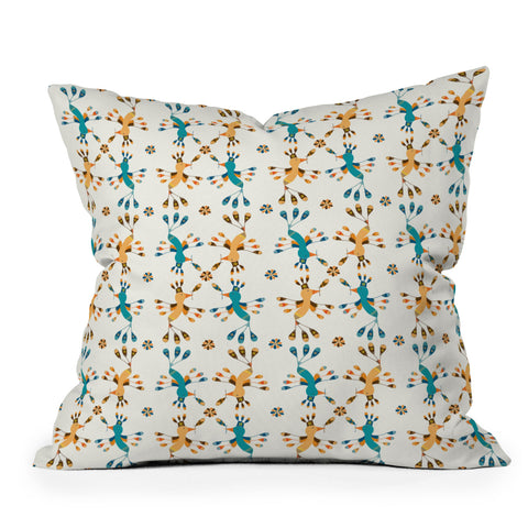 Gabriela Larios Tortolitas Outdoor Throw Pillow