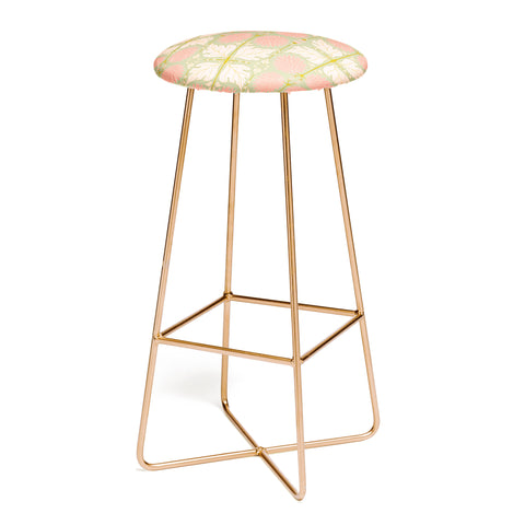 Gabriela Simon Art Nouveau Bohemian Peach Bar Stool