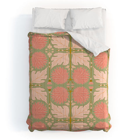 Gabriela Simon Art Nouveau Bohemian Peach Comforter