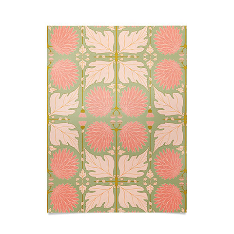Gabriela Simon Art Nouveau Bohemian Peach Poster
