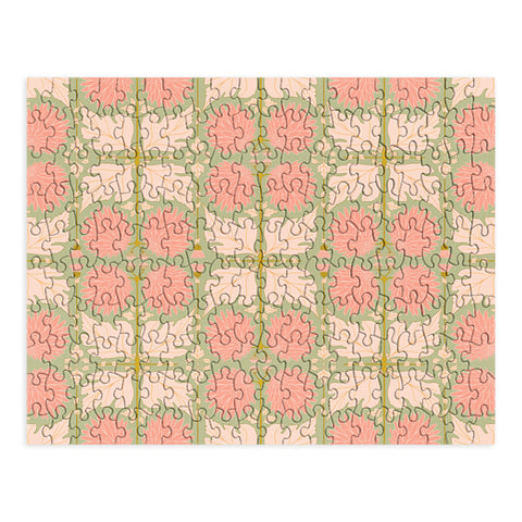 Gabriela Simon Art Nouveau Bohemian Peach Puzzle
