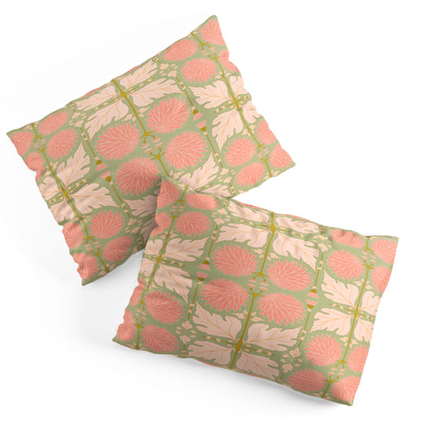 Gabriela Simon Art Nouveau Bohemian Peach Pillow Shams