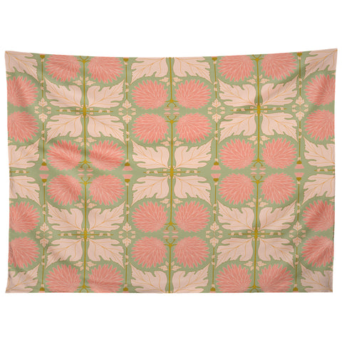 Gabriela Simon Art Nouveau Bohemian Peach Tapestry