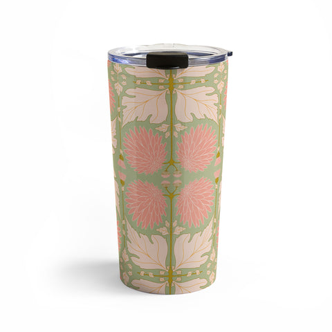 Gabriela Simon Art Nouveau Bohemian Peach Travel Mug