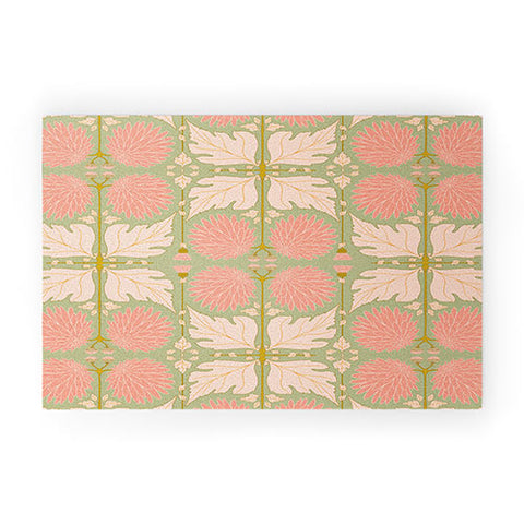 Gabriela Simon Art Nouveau Bohemian Peach Welcome Mat