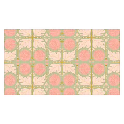 Gabriela Simon Art Nouveau Bohemian Peach Tablecloth