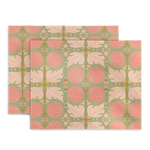 Gabriela Simon Art Nouveau Bohemian Peach Placemat