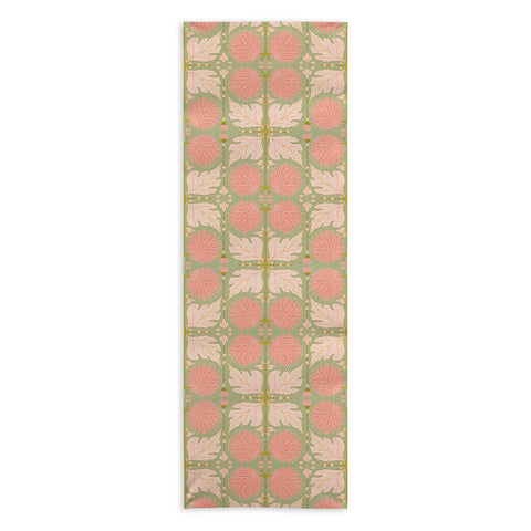 Gabriela Simon Art Nouveau Bohemian Peach Yoga Towel