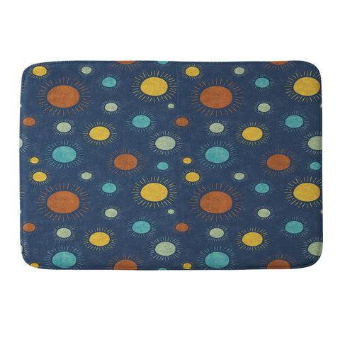 Gabriela Simon Blue Desert Sun Memory Foam Bath Mat