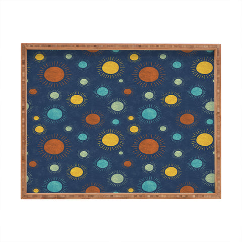 Gabriela Simon Blue Desert Sun Rectangular Tray