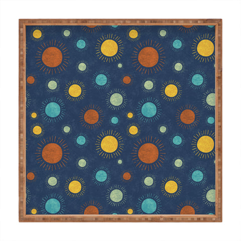 Gabriela Simon Blue Desert Sun Square Tray