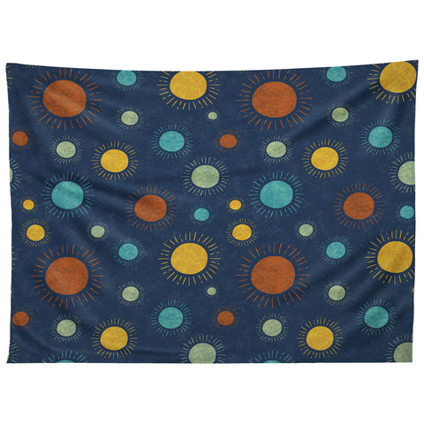 Gabriela Simon Blue Desert Sun Tapestry