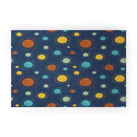 Gabriela Simon Blue Desert Sun Welcome Mat