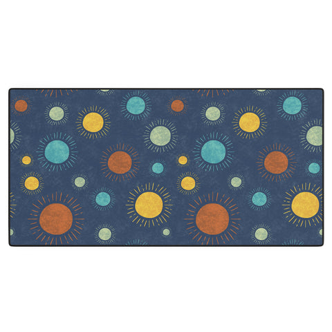 Gabriela Simon Blue Desert Sun Desk Mat