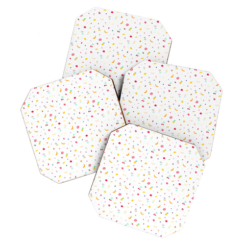 Gabriela Simon Ditsy Fruity Doodles Coaster Set