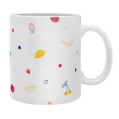 Gabriela Simon Ditsy Fruity Doodles Coffee Mug