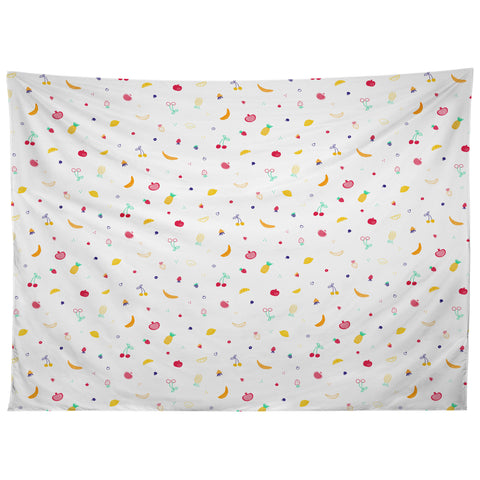 Gabriela Simon Ditsy Fruity Doodles Tapestry