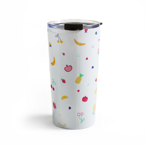 Gabriela Simon Ditsy Fruity Doodles Travel Mug