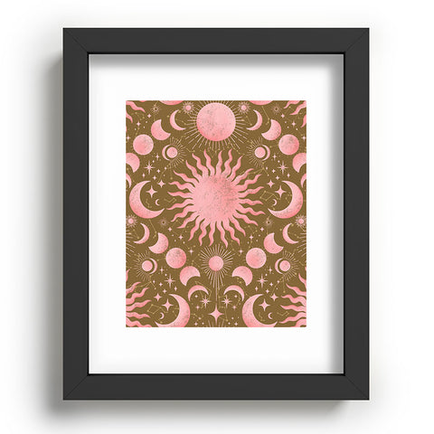Gabriela Simon Dusty Pink Boho Celestial Recessed Framing Rectangle