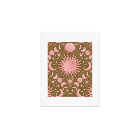 Gabriela Simon Dusty Pink Boho Celestial Art Print