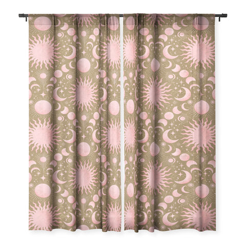 Gabriela Simon Dusty Pink Boho Celestial Sheer Non Repeat