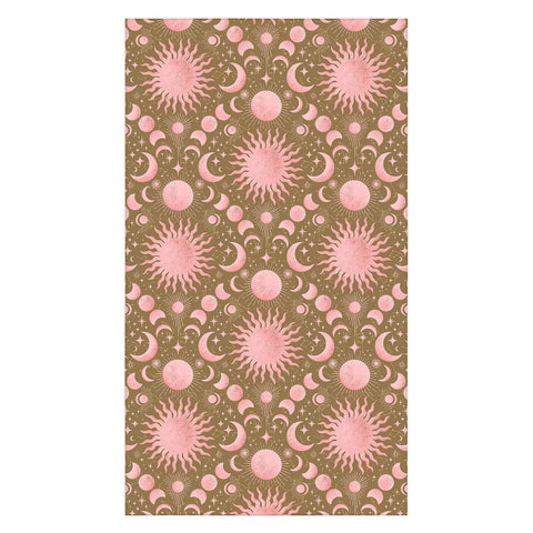 Gabriela Simon Dusty Pink Boho Celestial Tablecloth