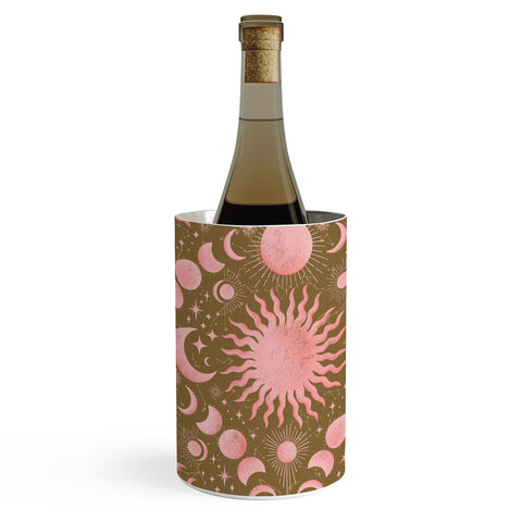 Gabriela Simon Dusty Pink Boho Celestial Wine Chiller