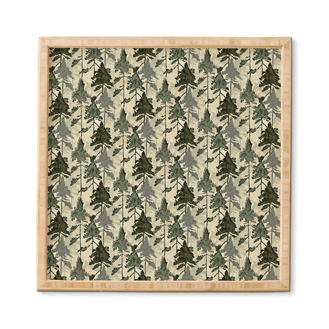 Gabriela Simon Enchanted Watercolor Pine Forest Framed Wall Art