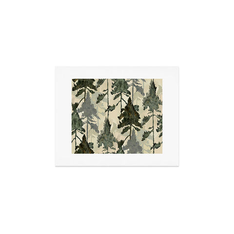 Gabriela Simon Enchanted Watercolor Pine Forest Art Print