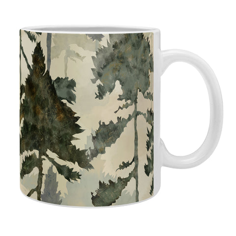 Gabriela Simon Enchanted Watercolor Pine Forest Coffee Mug