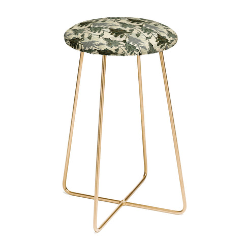 Gabriela Simon Enchanted Watercolor Pine Forest Counter Stool