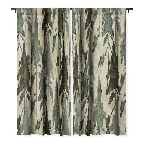 Gabriela Simon Enchanted Watercolor Pine Forest Blackout Non Repeat