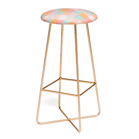 Gabriela Simon Flower Fields Abstract Bar Stool
