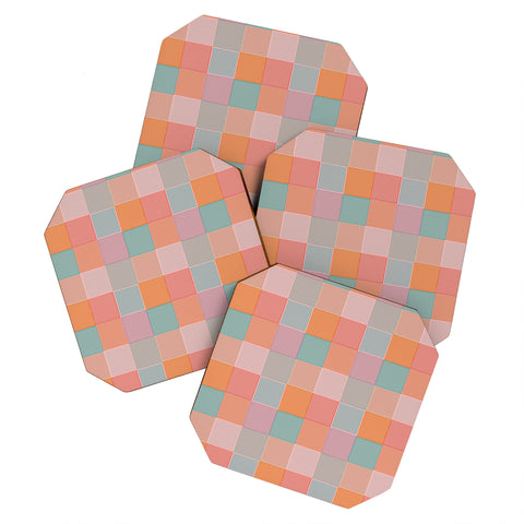 Gabriela Simon Flower Fields Abstract Coaster Set