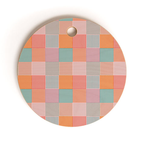 Gabriela Simon Flower Fields Abstract Cutting Board Round