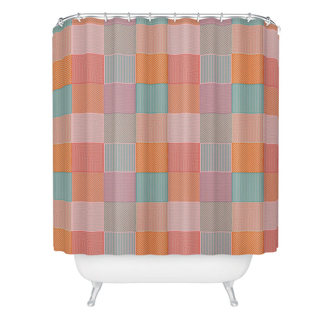 Gabriela Simon Flower Fields Abstract Shower Curtain