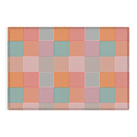 Gabriela Simon Flower Fields Abstract Outdoor Rug