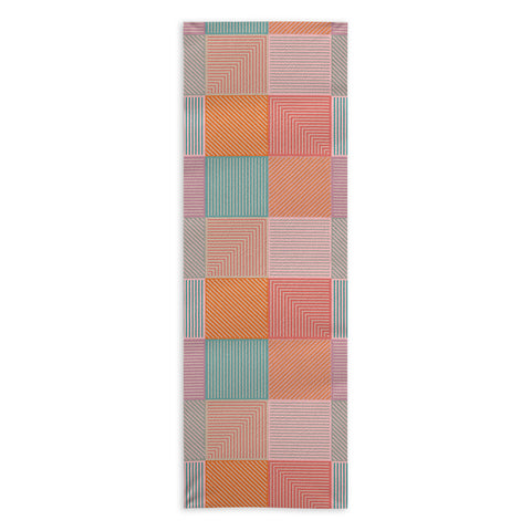 Gabriela Simon Flower Fields Abstract Yoga Towel
