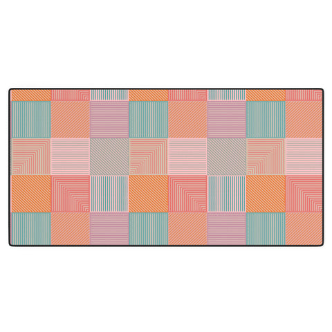 Gabriela Simon Flower Fields Abstract Desk Mat