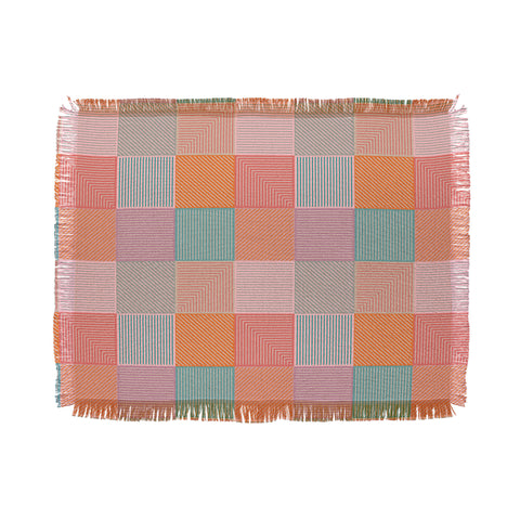 Gabriela Simon Flower Fields Abstract Throw Blanket