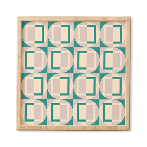 Gabriela Simon Mid Century Modern Geometric Framed Wall Art